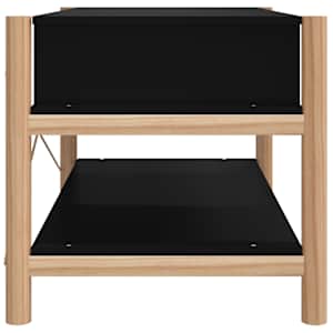 Konferenční stolek černý 82x48x45 cm kompozitní dřevo - obrázek 6
