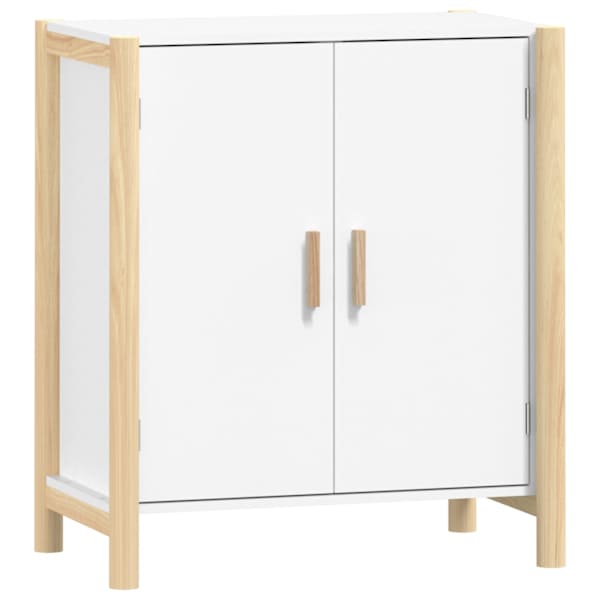 vidaXL puhvetkapp, valge, 62 x 38 x 70 cm, tehispuit