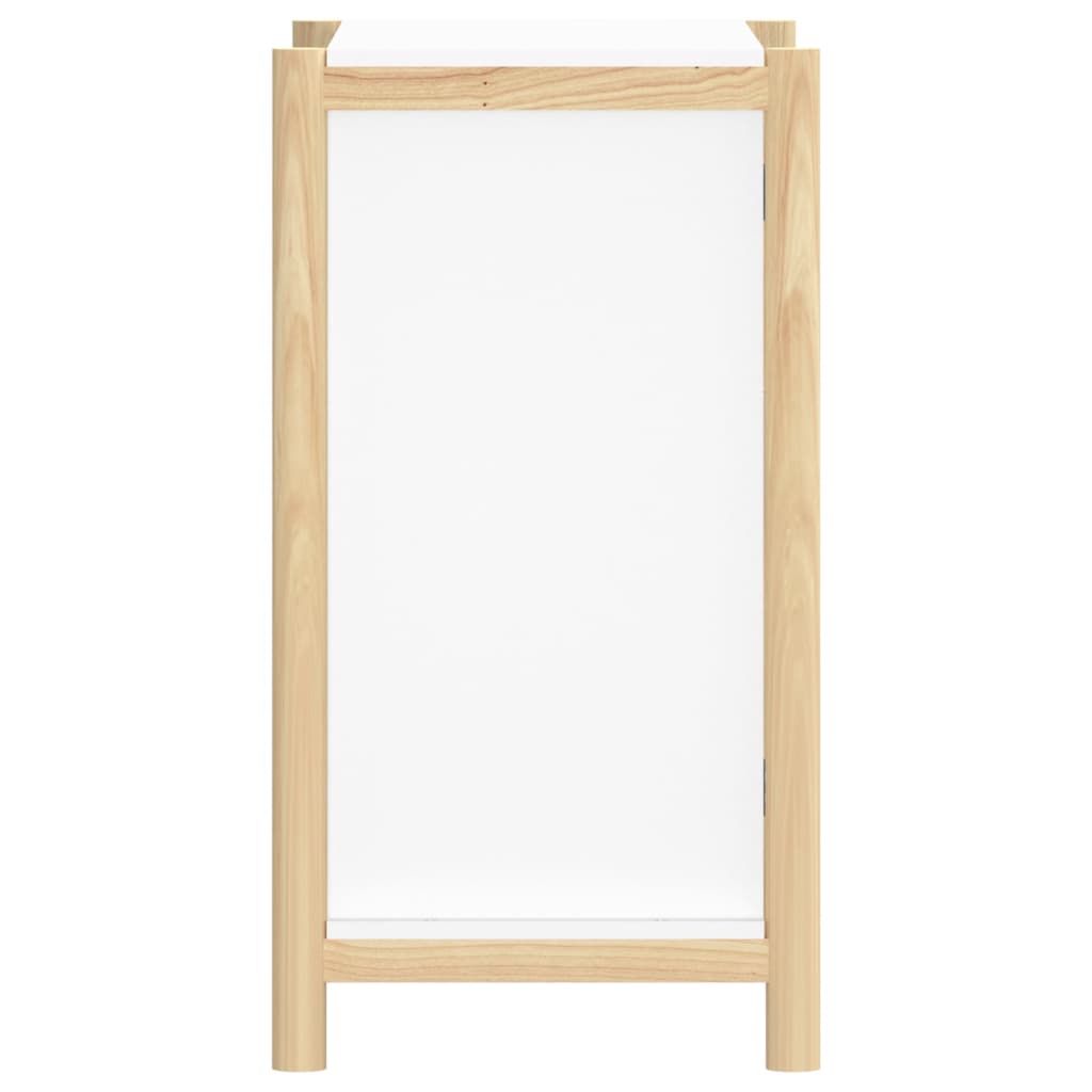 Fehér szerelt fa tálalószekrény 62 x 38 x 70 cm 