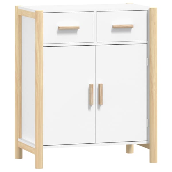 vidaXL puhvetkapp, valge, 62 x 38 x 75 cm, tehispuit