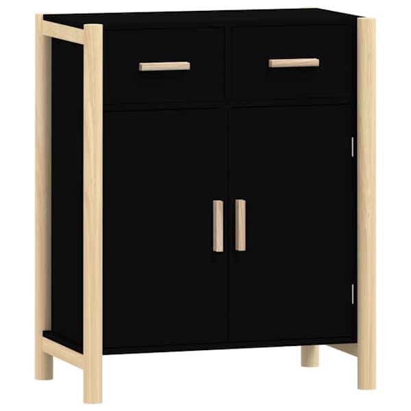 vidaXL puhvetkapp, must, 62x38x75 cm, tehispuit