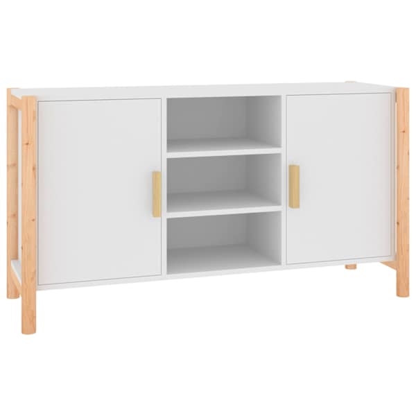 vidaXL puhvetkapp, valge, 107 x 38 x 60 cm, tehispuit