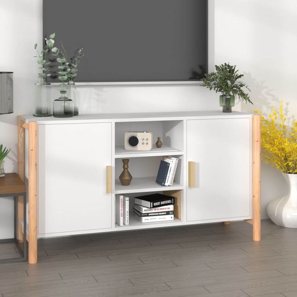 vidaXL Sideboard Weiß 107x38x60 cm Holzwerkstoff