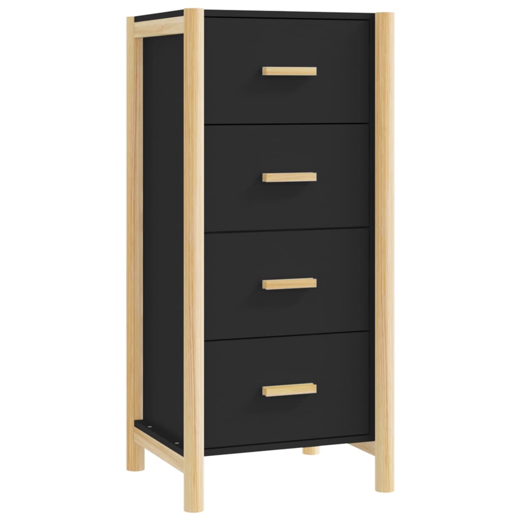 vidaXL Skříň highboard černá 42 x 38 x 90 cm kompozitní dřevo