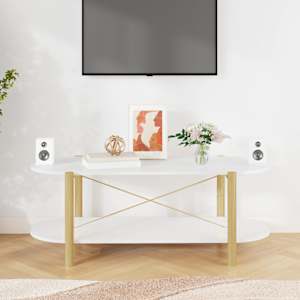 Konferenční stolek 110 x 48 x 40 cm kompozitní dřevo - obrázek 3