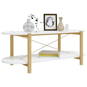 Konferenční stolek 110 x 48 x 40 cm kompozitní dřevo - obrázek 4