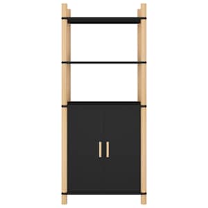 Skříň highboard černá 60x40x141 kompozitní dřevo - obrázek 3