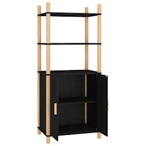 Skříň highboard černá 60x40x141 kompozitní dřevo - obrázek 5