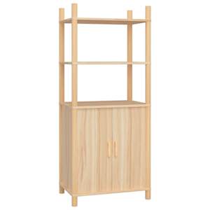 Skříň highboard černá 60x40x141 cm kompozitní dřevo - obrázek 2