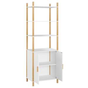 Skříň highboard bílá 60x40x173 cm kompozitní dřevo - obrázek 5