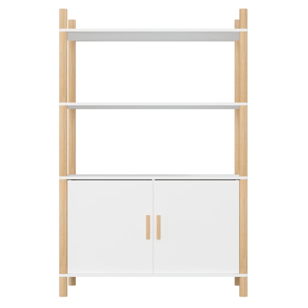 Thumbnail - vidaXL Highboard Weiß 80x40x121 cm Holzwerkstoff