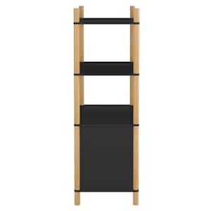 Skříň highboard černá 80x40x121 cm ompozitní dřevo - obrázek 4