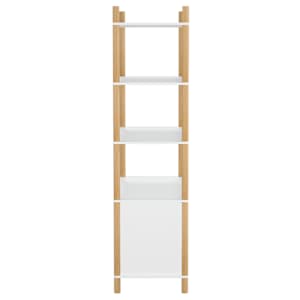 Skříň highboard bílá 80x40x153 cm ompozitní dřevo - obrázek 4