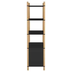 Skříň highboard černá 80x40x153 cm kompozitní dřevo - obrázek 4