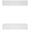 vidaXL telerikapid 4 tk, valge, 80 x 30 x 30 cm, tehispuit