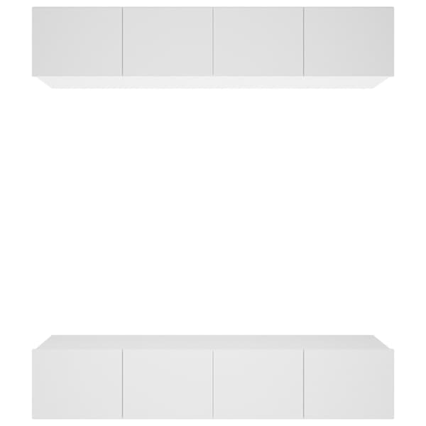 vidaXL telerikapid 4 tk, valge, 80 x 30 x 30 cm, tehispuit