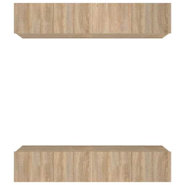 vidaXL telerikapid 4 tk, Sonoma tamm, 80 x 30 x 30 cm, tehispuit