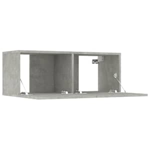 TV skříňky 4 ks betonově šedé 80 x 30 x 30 cm kompozitní dřevo - obrázek 9