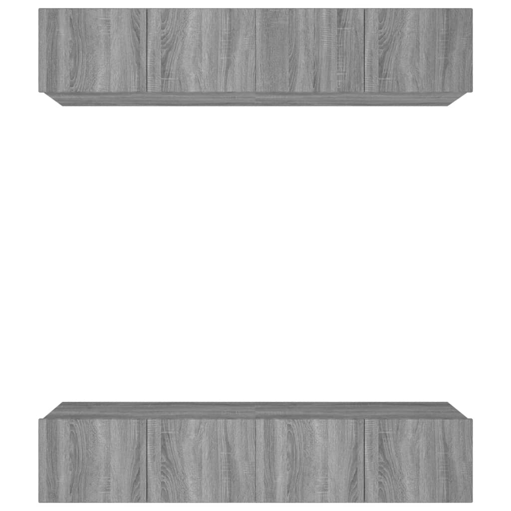 vidaXL TV skříňky 4 ks šedé sonoma 80 x 30 x 30 cm kompozitní dřevo