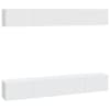 vidaXL seina telerikapid 4 tk, valge, 100 x 30 x 30 cm