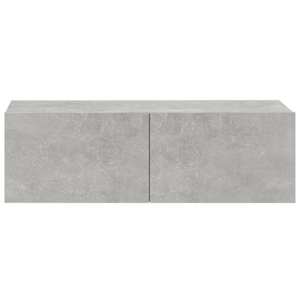 Nástěnné TV skříňky 4 ks betonově šedé 100 x 30 x 30 cm - obrázek 5