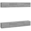 vidaXL seina telerikapid 4 tk, hall Sonoma tamm, 100 x 30 x 30 cm