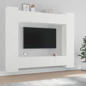 8dílný set TV skříněk bílý kompozitní dřevo - obrázek 1