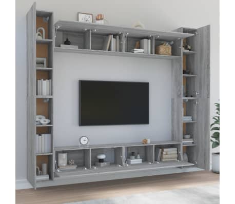 vidaXL &Sigma;&epsilon;&tau; &Epsilon;&pi;ί&pi;&lambda;&omega;&nu; &Tau;&eta;&lambda;&epsilon;ό&rho;&alpha;&sigma;&eta;&sigmaf; 8 &Tau;&epsilon;&mu;. &Gamma;&kappa;&rho;&iota; Sonoma &Epsilon;&pi;&epsilon;&xi;&epsilon;&rho;&gamma;&alpha;&sigma;&mu;έ&nu;&omicron; &Xi;ύ&lambda;&omicron;