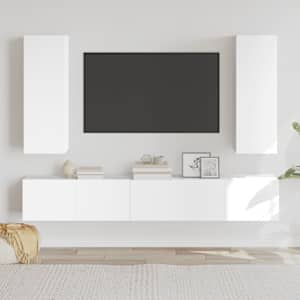 5dílný set TV skříněk bílý kompozitní dřevo - obrázek 1