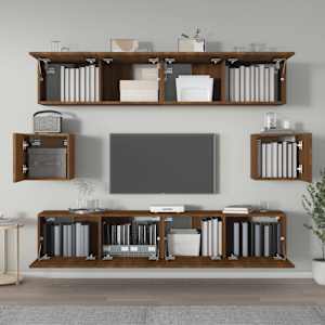 vidaXL &Sigma;&epsilon;&tau; &Epsilon;&pi;ί&pi;&lambda;&omega;&nu; &Tau;&eta;&lambda;&epsilon;ό&rho;&alpha;&sigma;&eta;&sigmaf; 6 &Tau;&epsilon;&mu;&alpha;&chi;ί&omega;&nu; &Kappa;&alpha;&phi;έ &delta;&rho;&upsilon;&sigmaf; &Epsilon;&pi;&epsilon;&xi;. &Xi;ύ&lambda;&omicron;