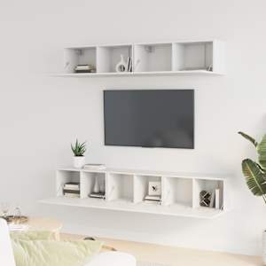 5dílný set TV skříněk bílý kompozitní dřevo - obrázek 3