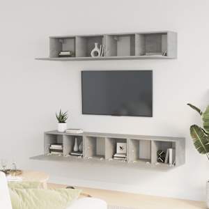 5dílný set TV skříněk betonově šedý kompozitní dřevo - obrázek 3
