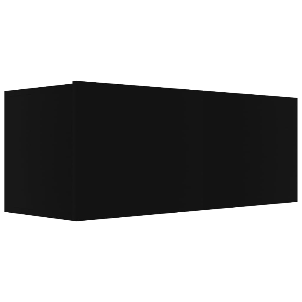 8-częściowy zestaw szafek telewizyjnych, czarny
