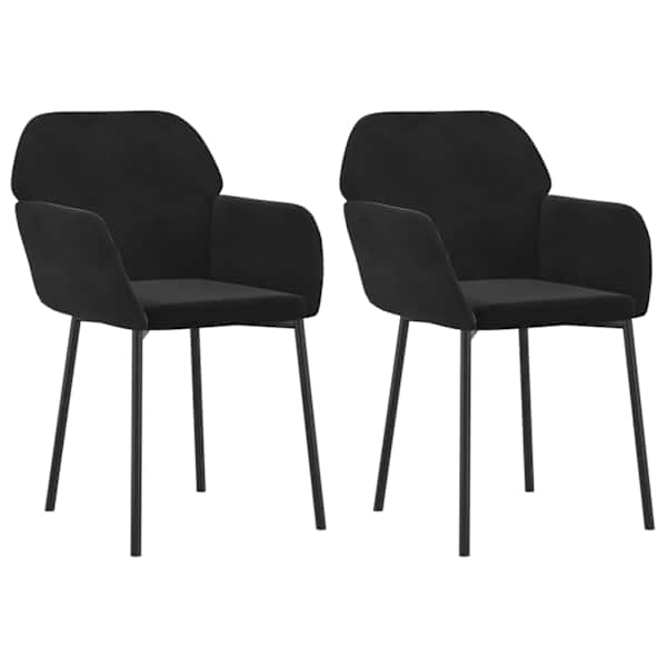 vidaXL s&ouml;&ouml;gitoolid 2 tk, must, samet