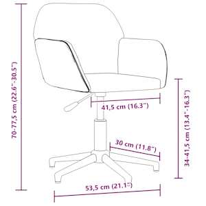 Otočná kancelářská židle světle šedá textil - obrázek 9