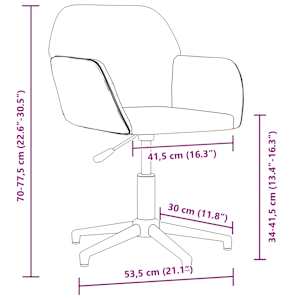 Otočná kancelářská židle černá textil - obrázek 9
