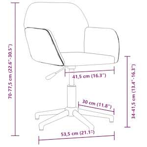 Otočná kancelářská židle světle žlutá textil - obrázek 9