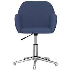 vidaXL Cadeira de escrit&oacute;rio girat&oacute;ria tecido azul