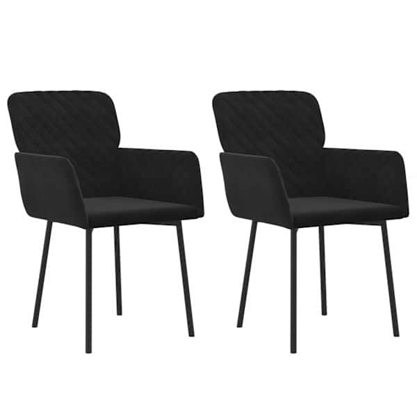 vidaXL s&ouml;&ouml;gitoolid 2 tk, must, samet