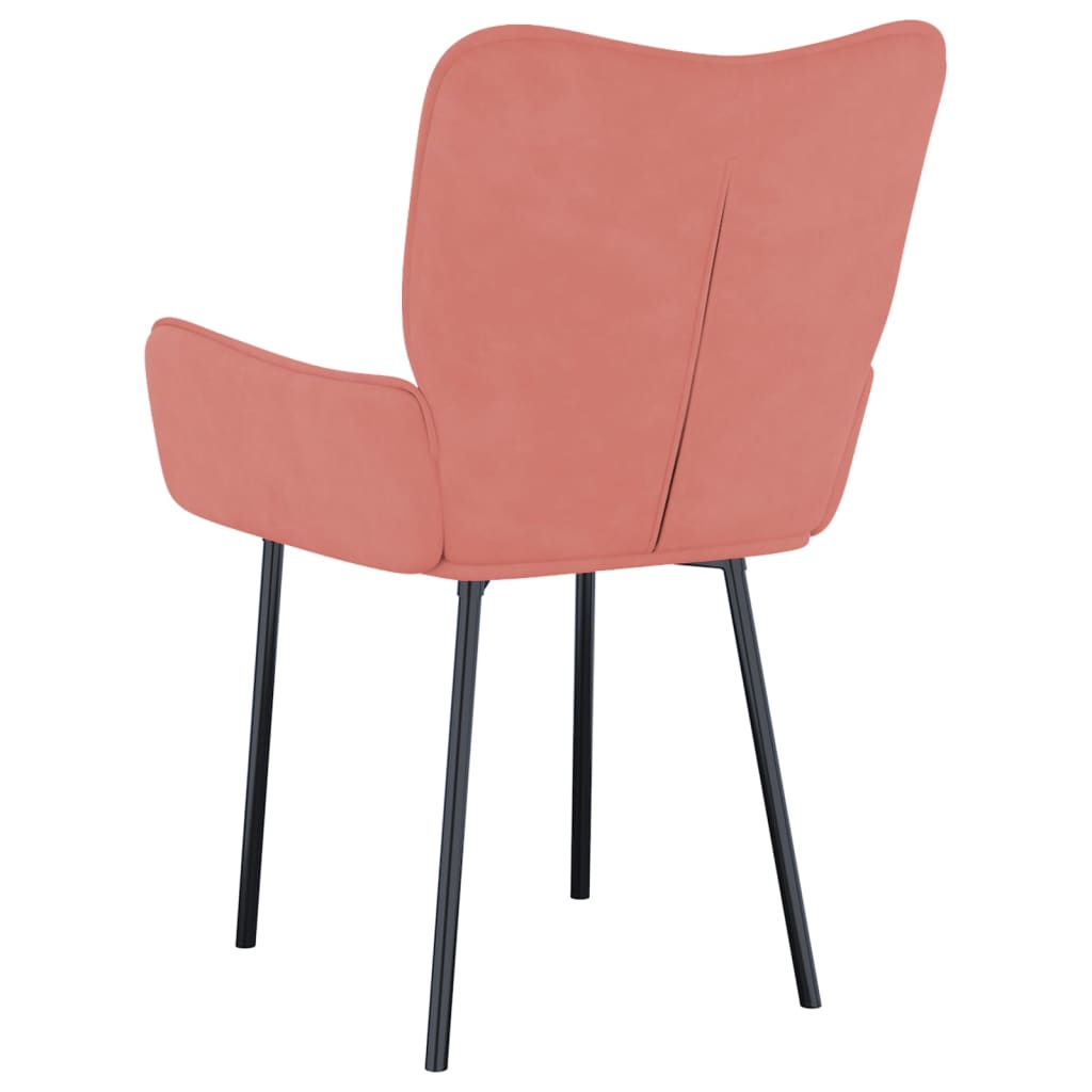 Schalenstuhl Cora Pink/Rot Gepolstert 2er-Set