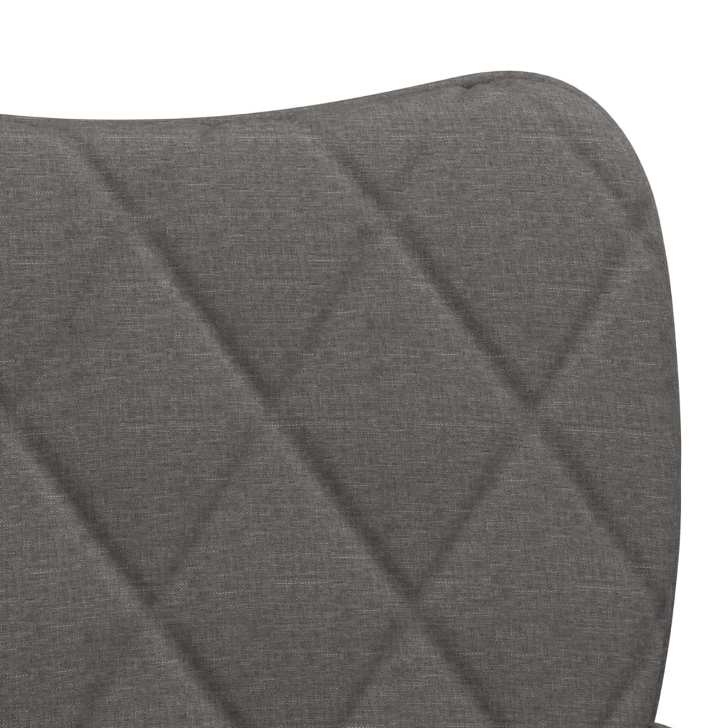 Jídelní židle 2 ks tmavě šedé textil