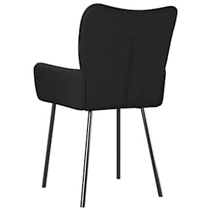 Jídelní židle 2 ks černé textil - obrázek 6