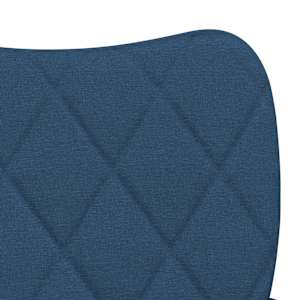 Otočné jídelní židle 2 ks modré textil - obrázek 7