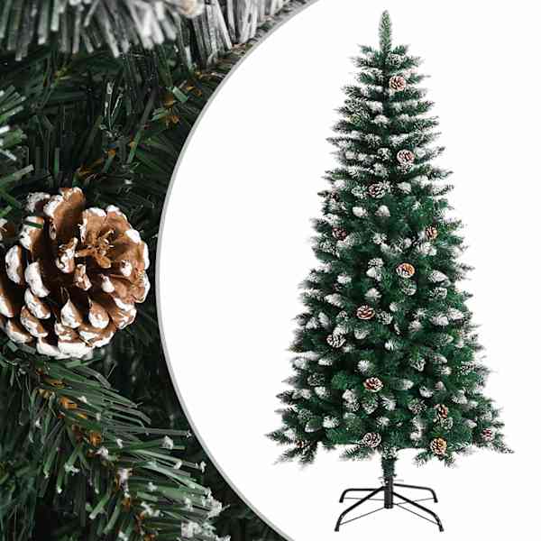 vidaXL kunstkuusk alusega, roheline, 120 cm, PVC