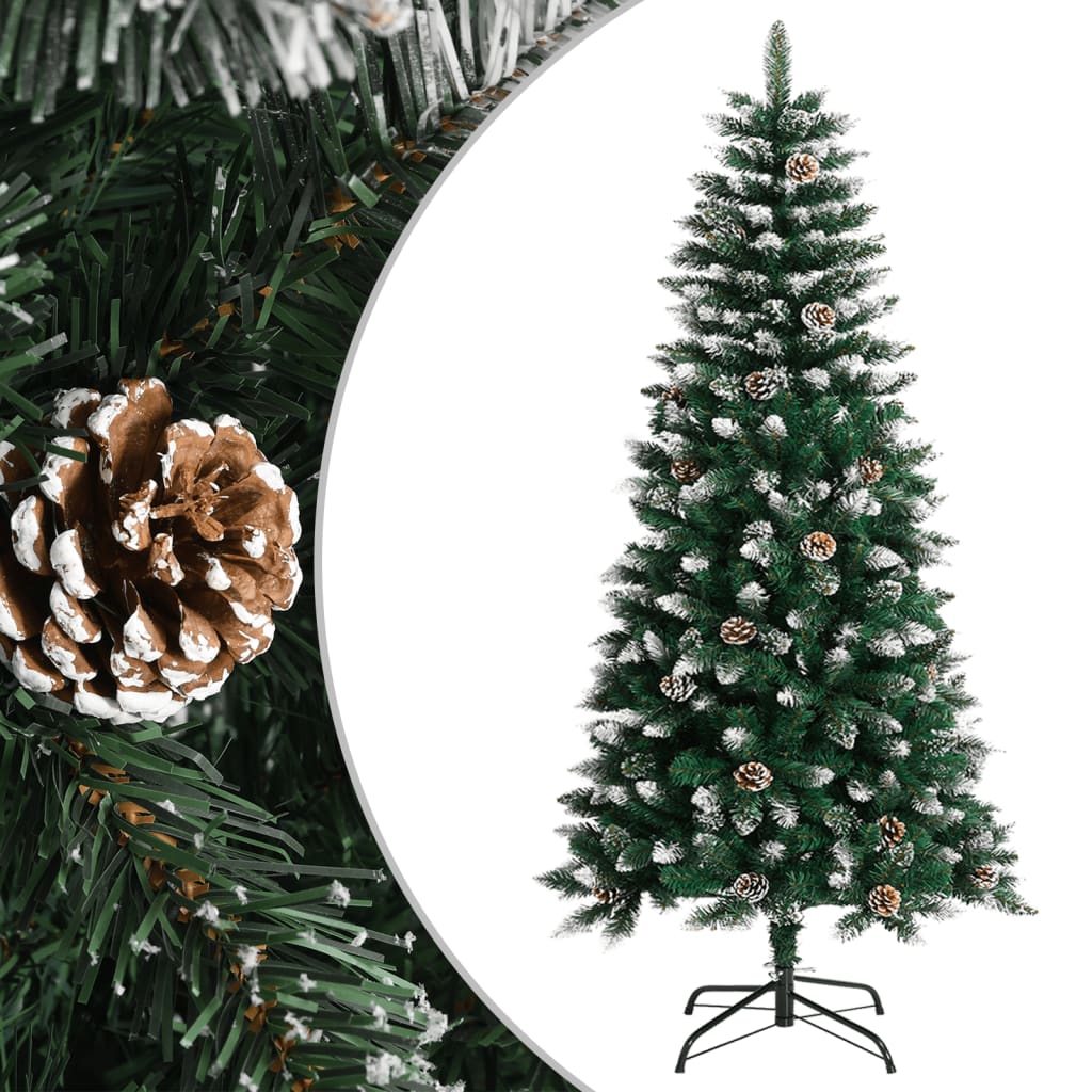 Image of vidaXL Artificial Christmas Tree with Stand Green 120 cm PVC