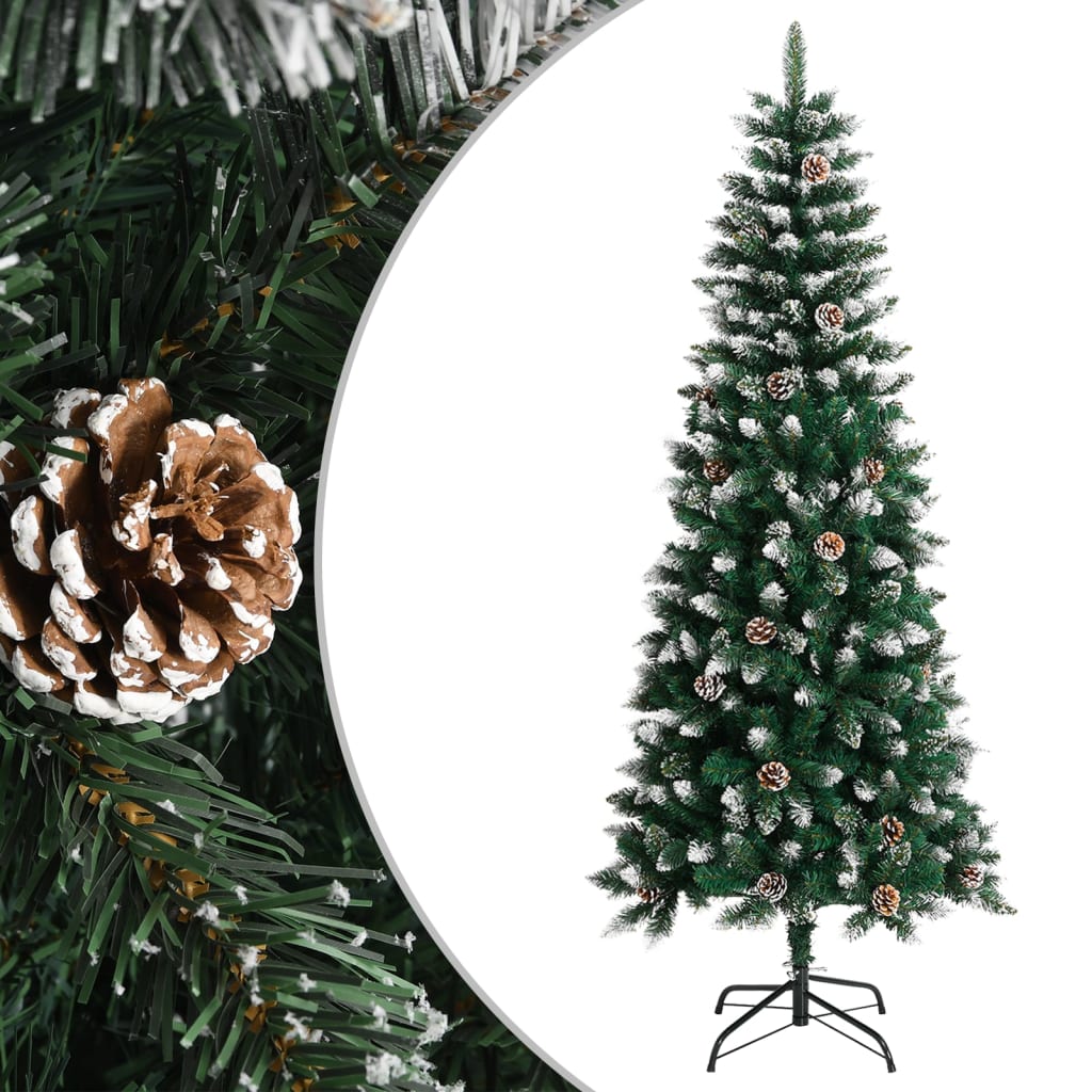 vidaXL Künstlicher Weihnachtsbaum mit Ständer Grün 180 cm PVC