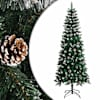 vidaXL kunstkuusk alusega, roheline, 210 cm, PVC