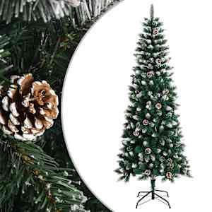 Umělý vánoční stromek se stojanem zelený 210 cm PVC - obrázek 1