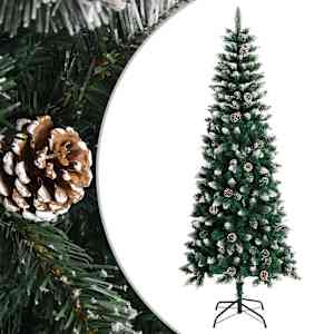 Umělý vánoční stromek se stojanem zelený 240 cm PVC - obrázek 1