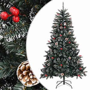 vidaXL kunstkuusk alusega, roheline, 150 cm, PVC